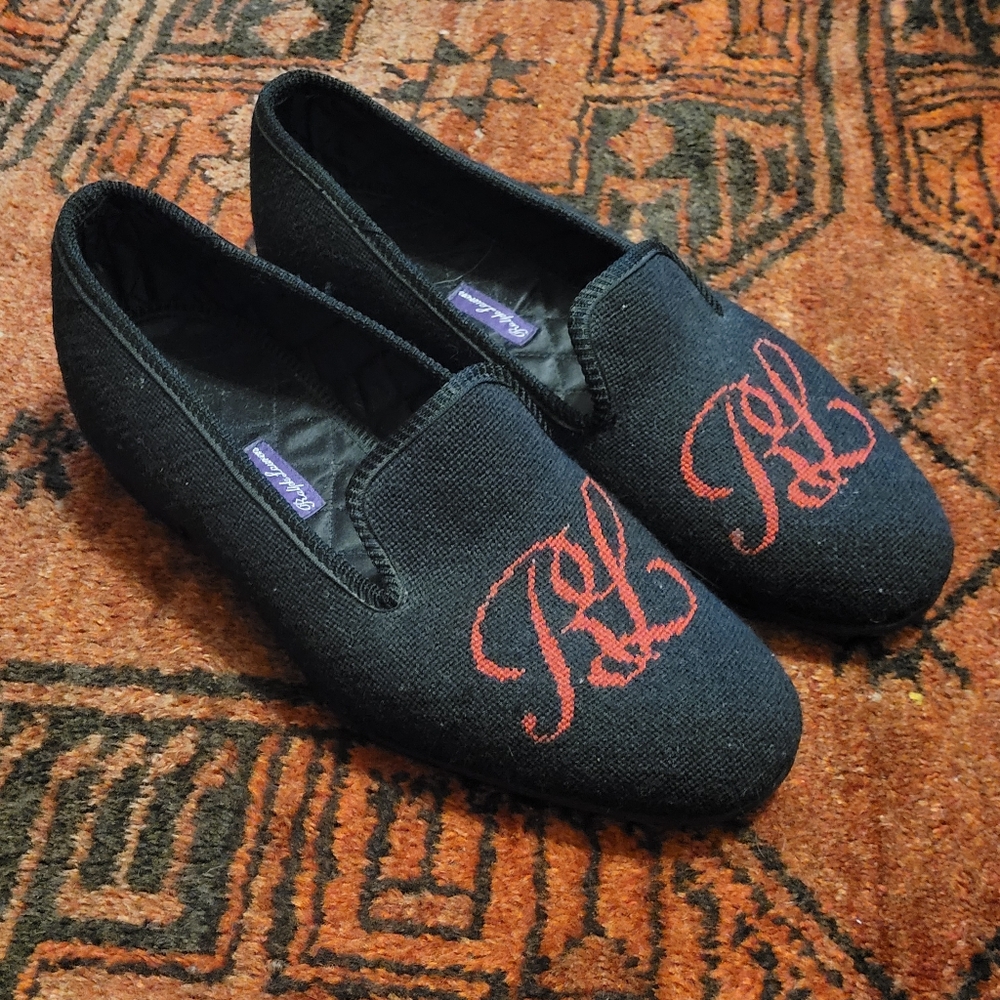 RALPH LAUREN PURPLE LABEL SLIPPERS SIZE 9